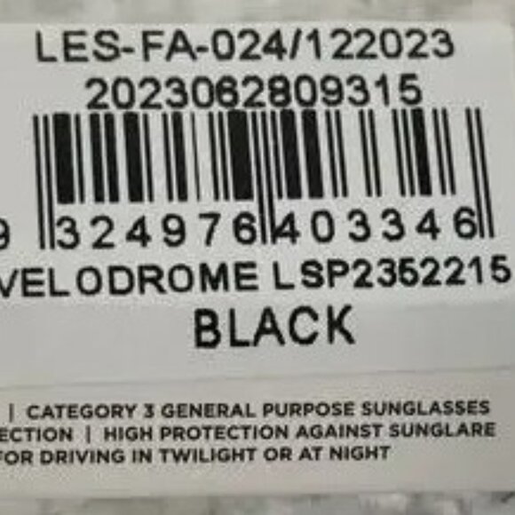 Le Specs Black Velodrome Sunglasses NWT main image 5